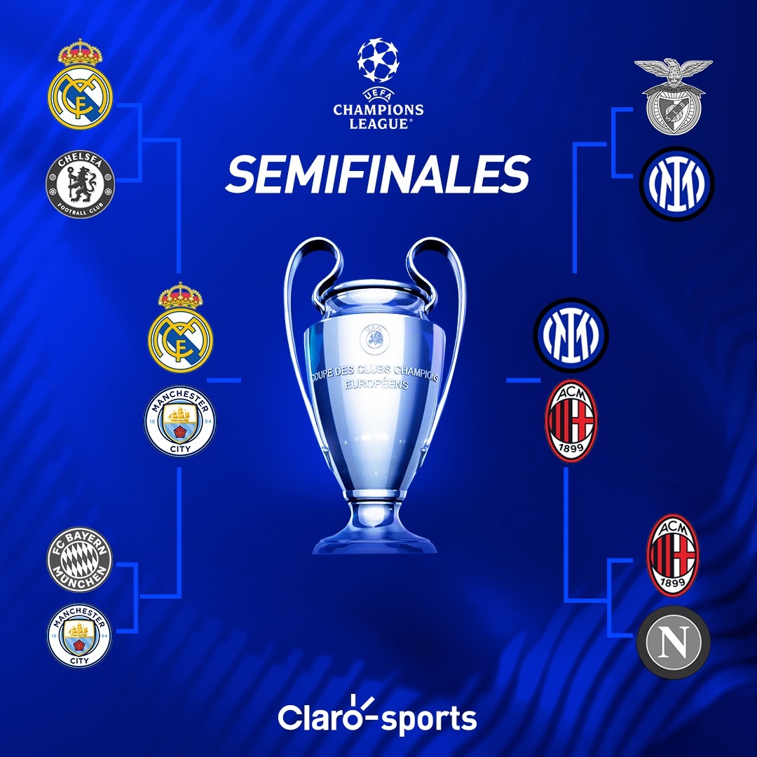 Real Madrid vs Manchester City y Milan vs Inter, las semifinales de