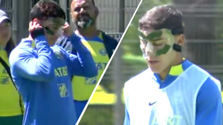 Alejandro Zendejas entrena con máscara de cara al Clásico Joven