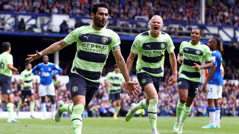 Manchester City golea al Everton con un brillante Ikay Gündogan para acercarse al título