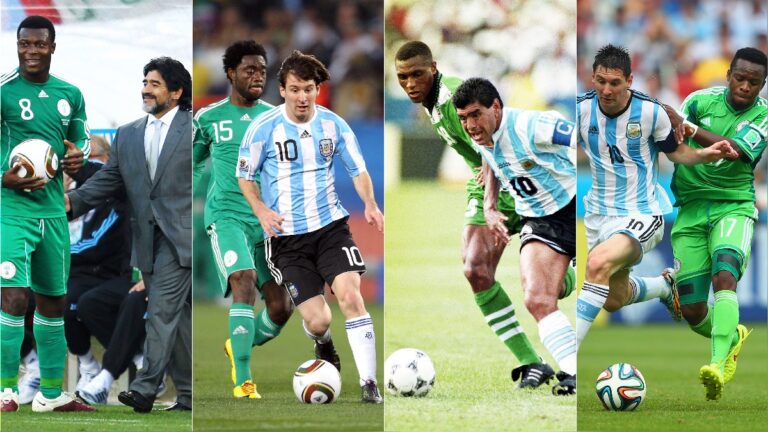Argentina – Nigeria, una relación bien futbolera