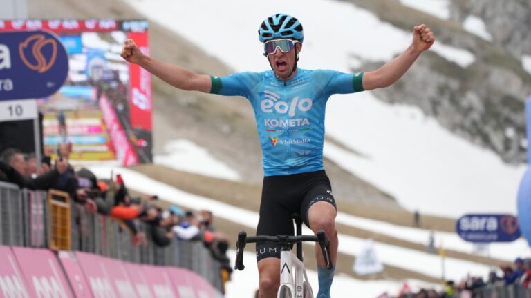 Giro de Italia: Davide Bais gana la séptima etapa y Leknessund sigue líder