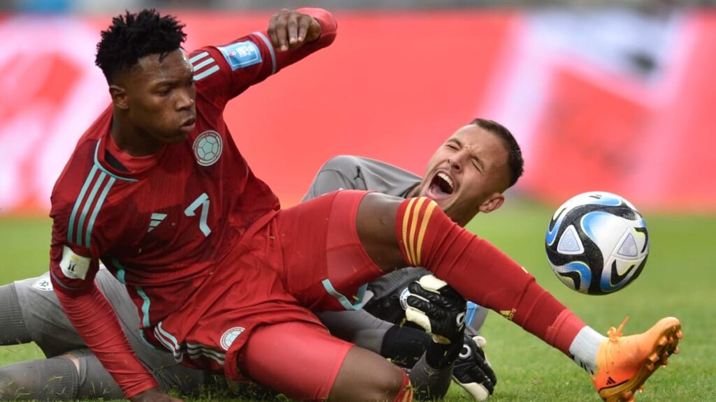 Selección Colombia enfrentando a Israel.