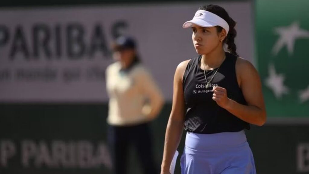Camila Osorio en Roland Garros.
