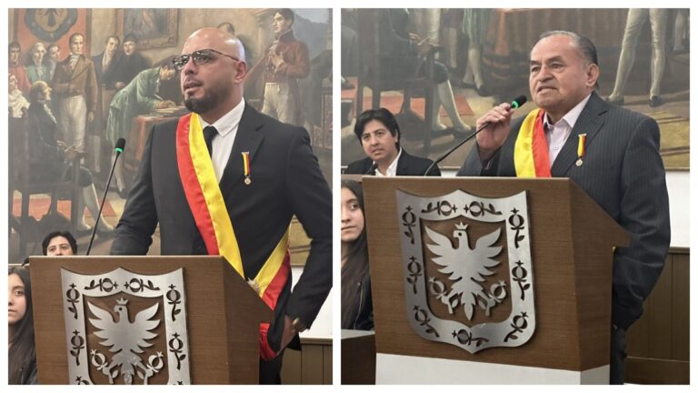 Concejo de Bogotá hace sentido homenaje para Omar Pérez y Alfonso Cañón, máximos ídolos de Santa Fe
