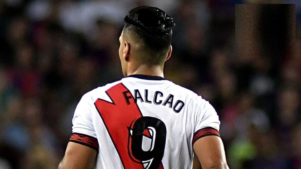 Radamel Falcao con el Rayo Vallecano.