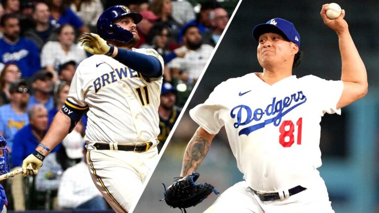 En duelo de mexicanos, Rowdy Téllez pega cuadrangular con Cerveceros y Víctor González sigue sin permitir carrera con Dodgers