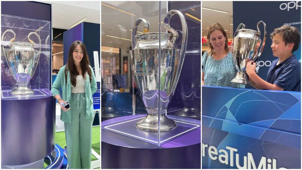 La Champions League está de visita en la Ciudad de México; podrás tomarte una foto con el trofeo.