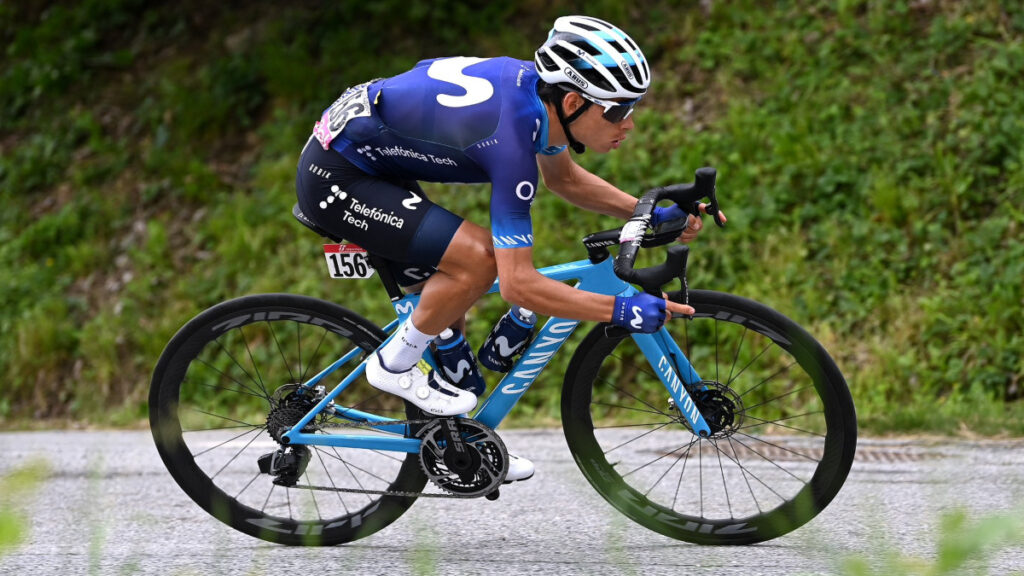 Einer Rubio, en la etapa 13. - @Movistar_Team.