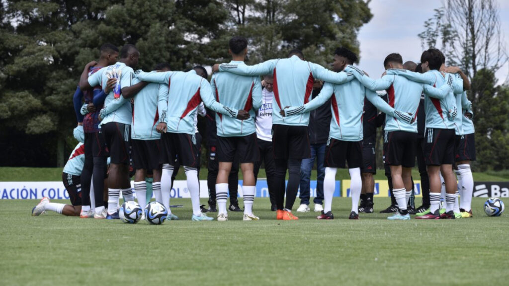 Selección Colombia Sub 20, en un entrenamiento. - FCF.