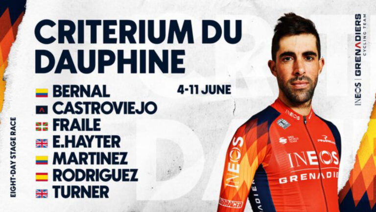 Egan Bernal y Daniel Felipe Martínez, las cartas del Ineos para el Critérium del Dauphiné