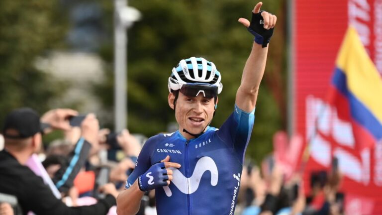 El ciclista colombiano Einer Rubio, ‘amo y señor’ de la montaña en la etapa 13 del Giro de Italia