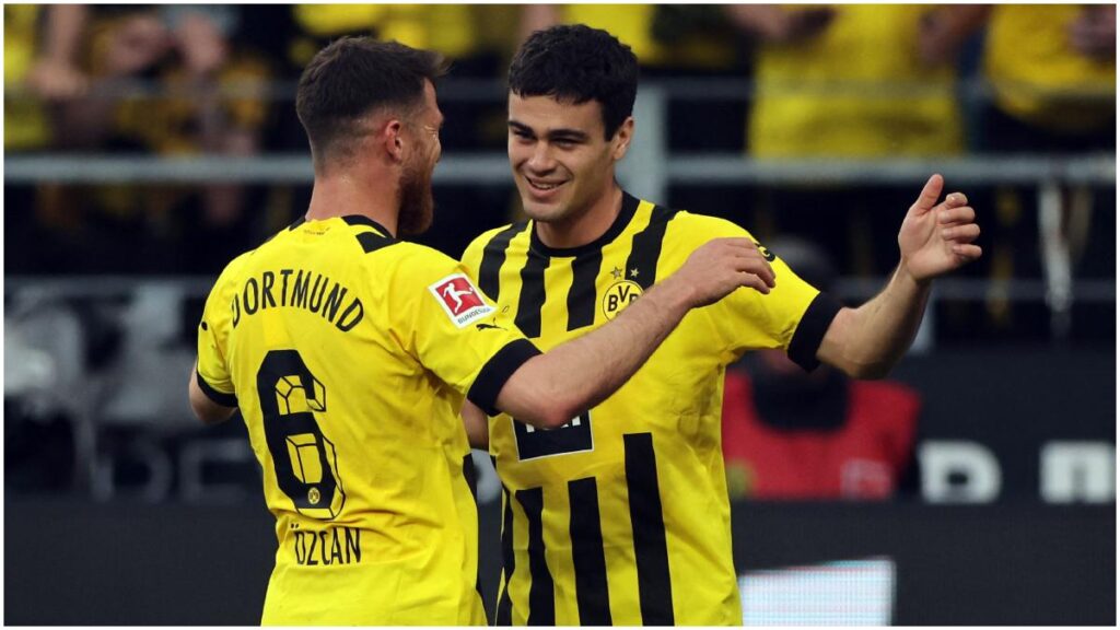 Gio Reyna festeja un gol con el Borussia Dortmund | Reuters: Schmuelgen