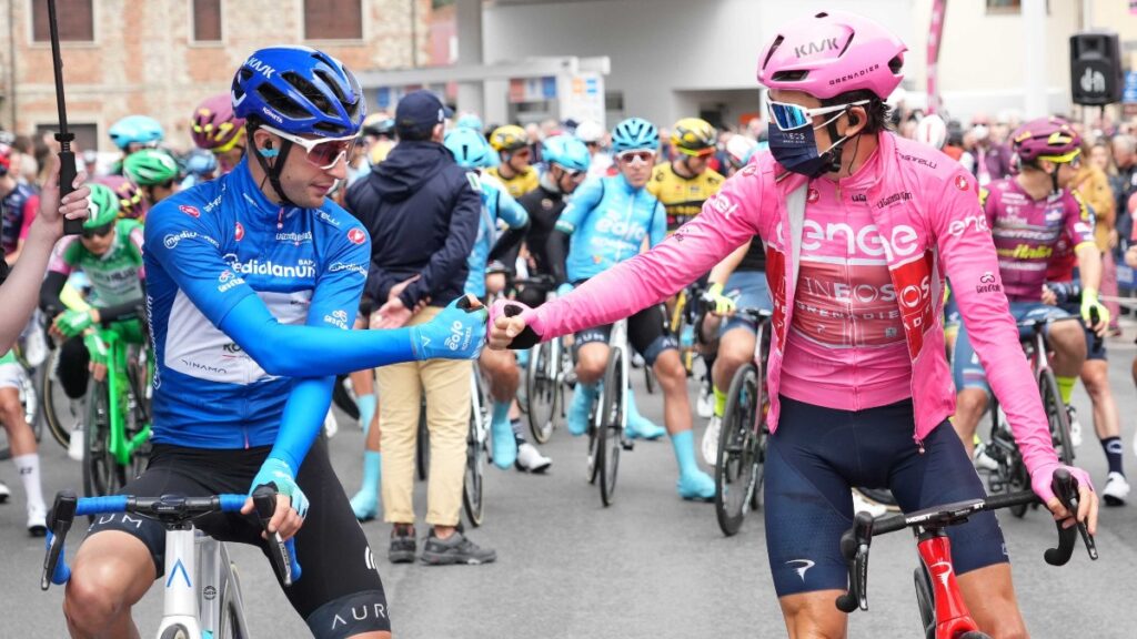 Geraint Thomas (INEOS), líder de la General del Giro de Italia.