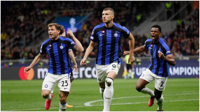 Inter pega primero con dos goles en tres minutos ante un Milan sin ideas