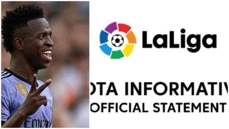 LaLiga da su postura en el caso Vinicius: Iniciará una investigación y presenta lista de ataques al jugador del Madrid
