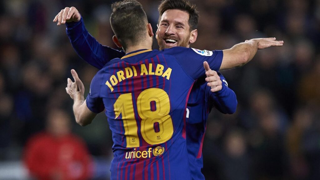 Jordi Alba y Leo Messi fueron compañeros por muchos años en el Barcelona