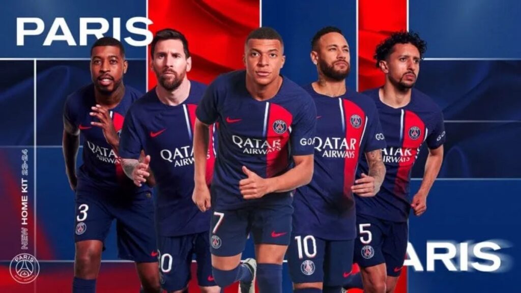 Leo Messi en la presentación de la nueva camiseta del PSG