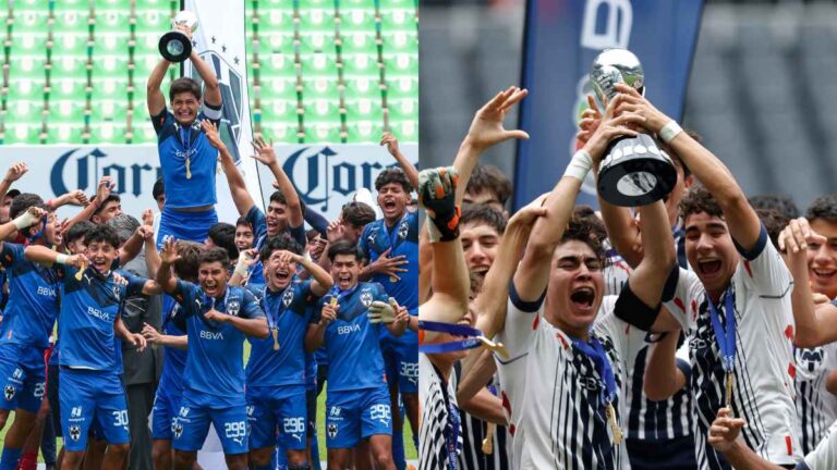 ¡Campeones! Rayados se corona en la sub 16 y sub 14 del Clausura 2023 de la Liga MX