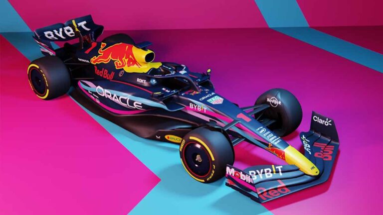 Red Bull presenta el nuevo diseño del RB19 en el que Checo Pérez peleará por el Gran Premio de Miami