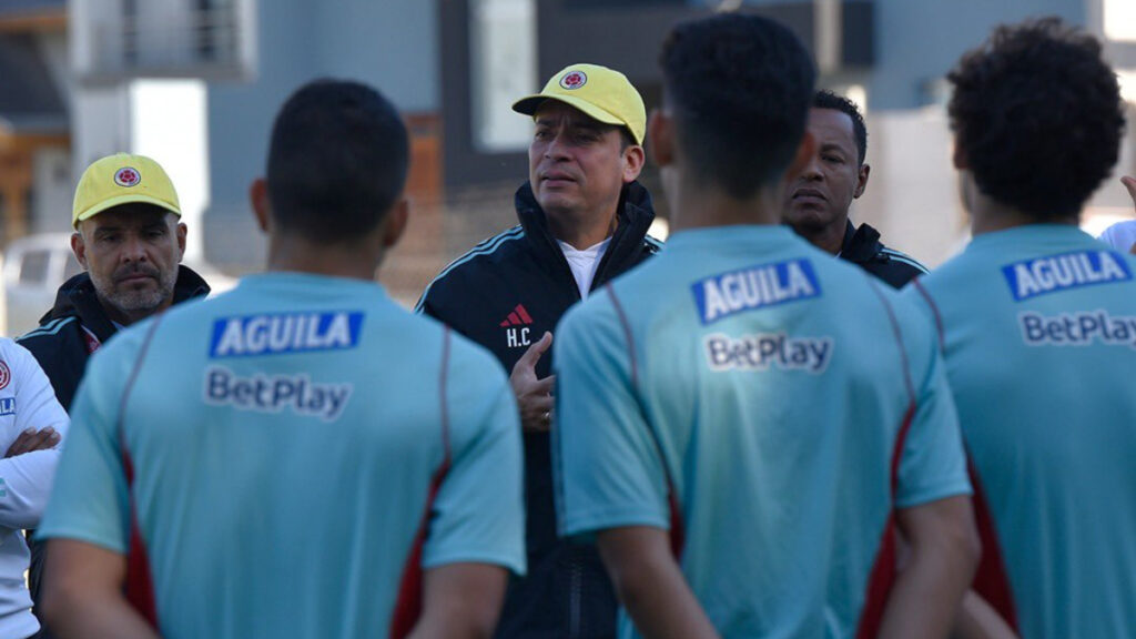 Selección Colombia Sub 20, en un entrenamiento. - @FCFSeleccionCol.
