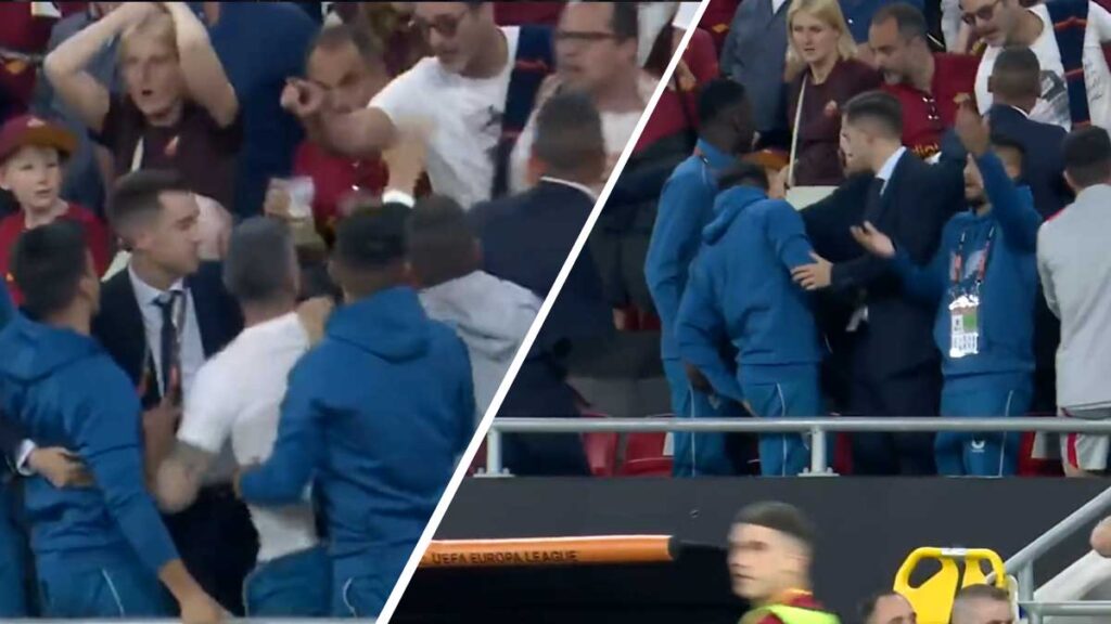 La pasión se desbordó y los jugadores del Sevilla fueron agredidos.