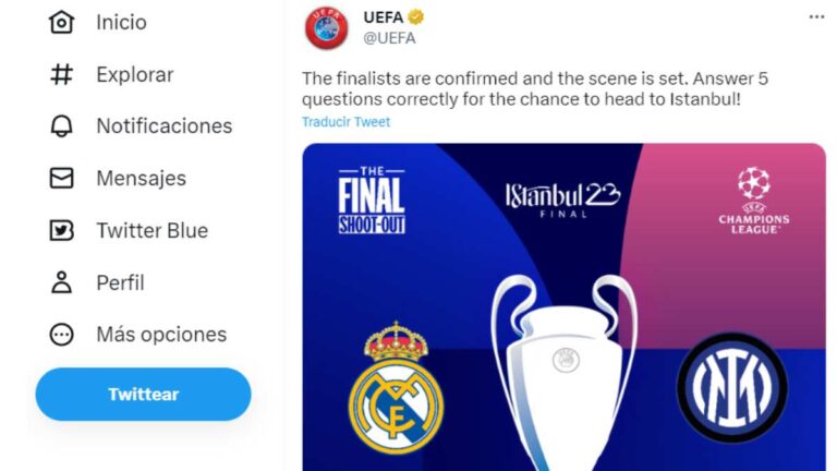 La UEFA ‘elimina’ al City antes de jugar la vuelta de las semifinales: sube un tuit de que la final será Real Madrid vs Inter