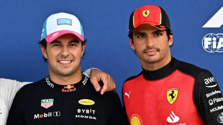 Carlos Sainz no descarta un podio de Checo Pérez en el Gran Premio de España