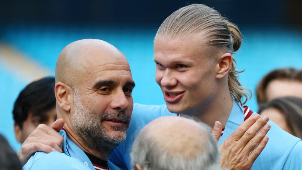 Erling Haaland disfruta de su presente en el Manchester City | Reuters