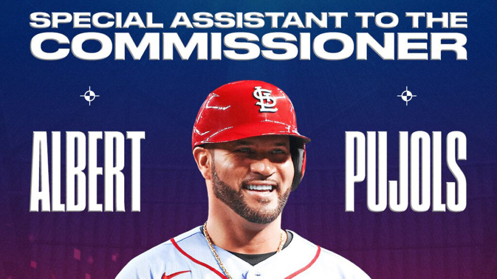 Luego de 22 temporadas, Albert Pujols será Asistente Especial del Comisionado. @MLB