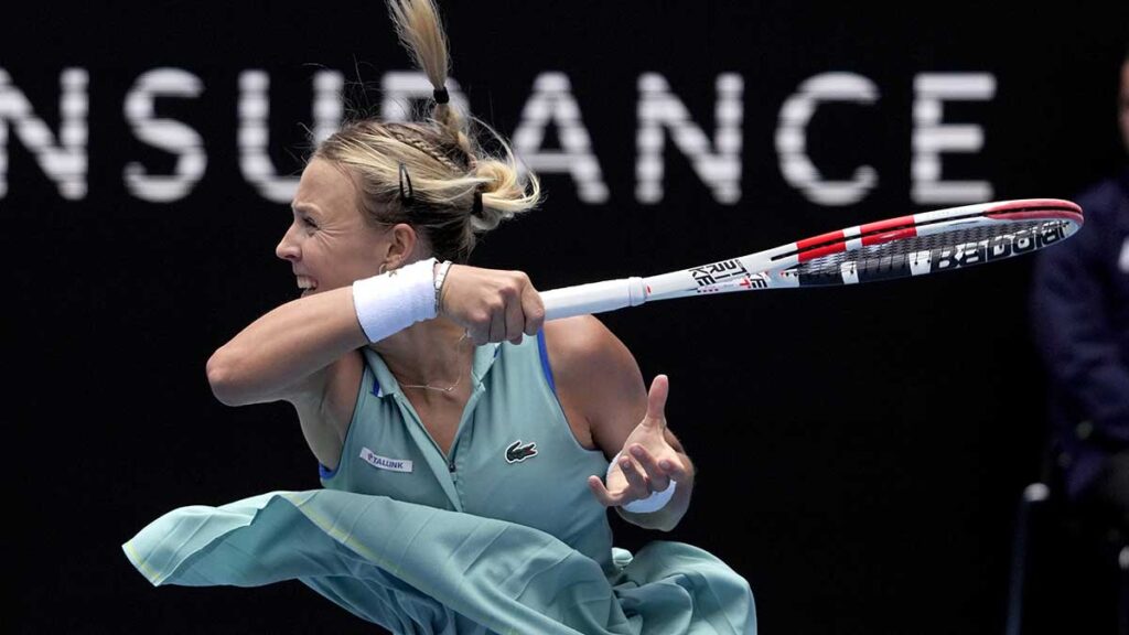 Anett Kontaveit en el Abierto de Australia. AP