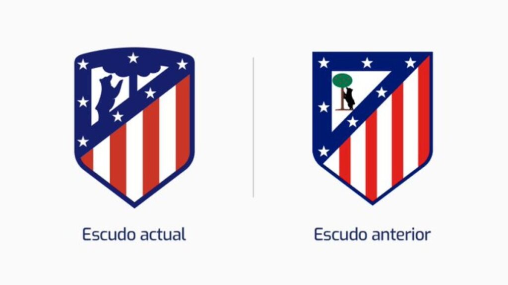 Escudos del Atlético de Madrid. - @Atleti.