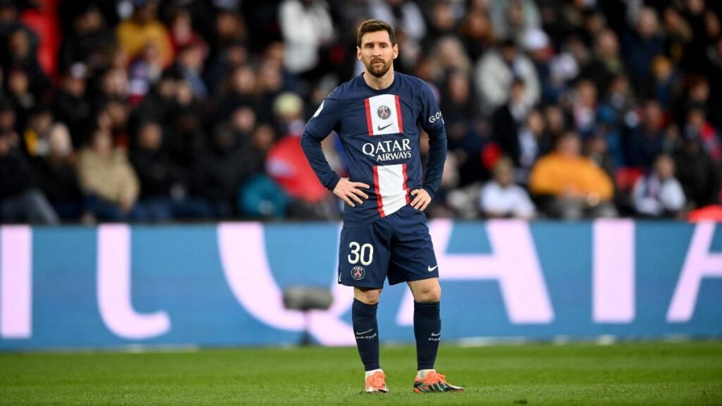 Lionel Messi, jugando con el PSG.