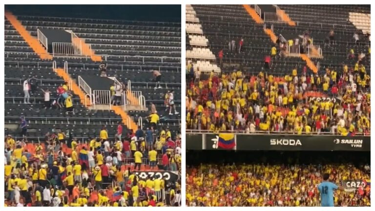 La violencia no respeta fronteras: vergonzosa pelea entre hinchas colombianos en España