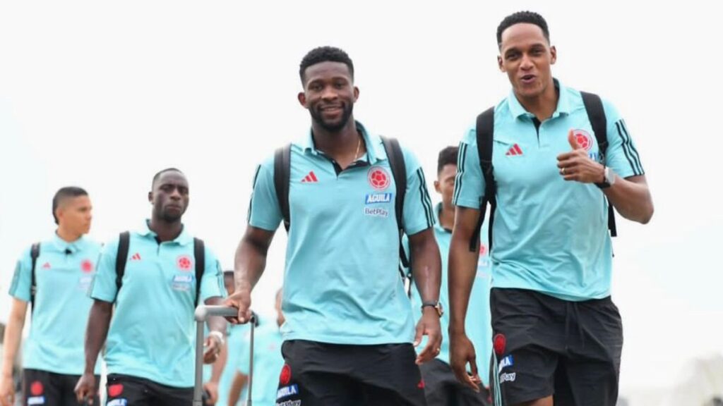 Jugadores de la Selección Colombia llegando a Alemania.