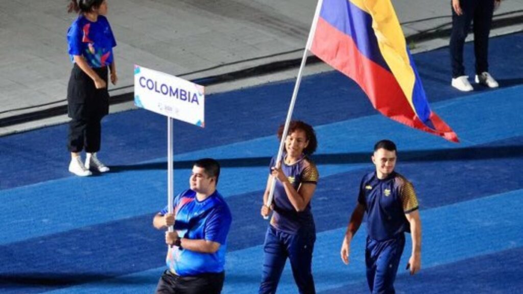 Delegación colombiana en los Centroamericanos.