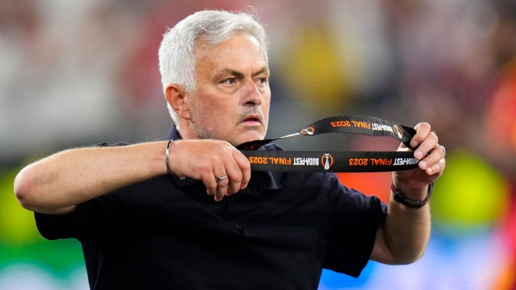 José Mourinho, DT de la Roma.