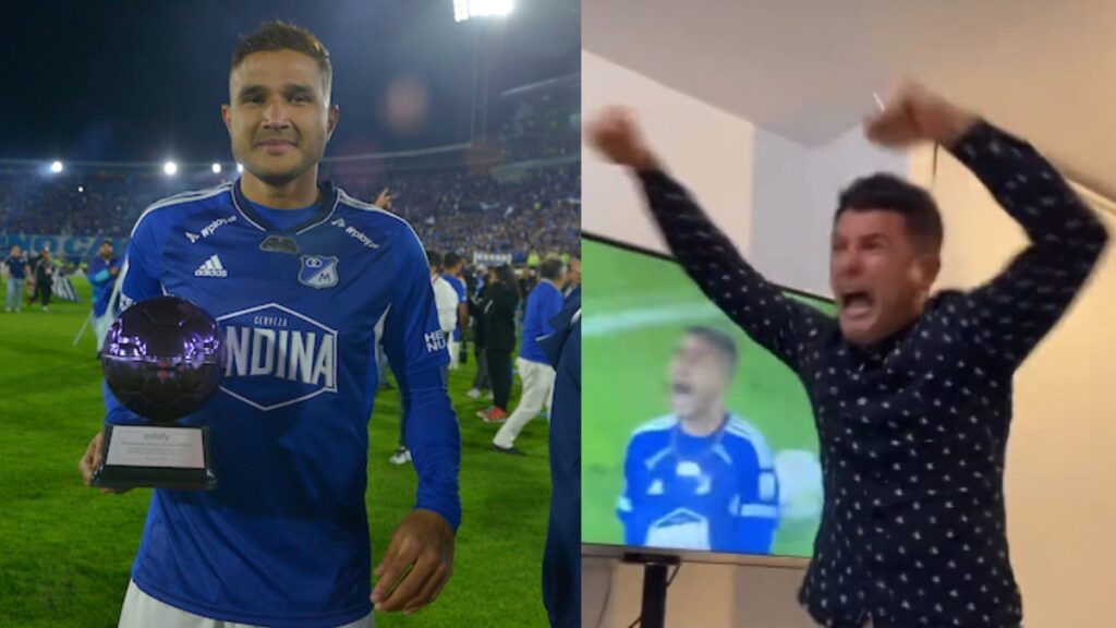 Larry Vásquez y Ómar Vásquez en el título de Millonarios.