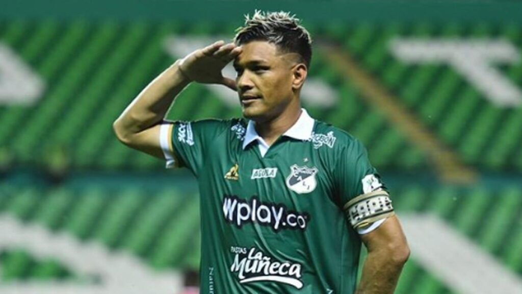 Teófilo Gutiérrez jugando en el Deportivo Cali.