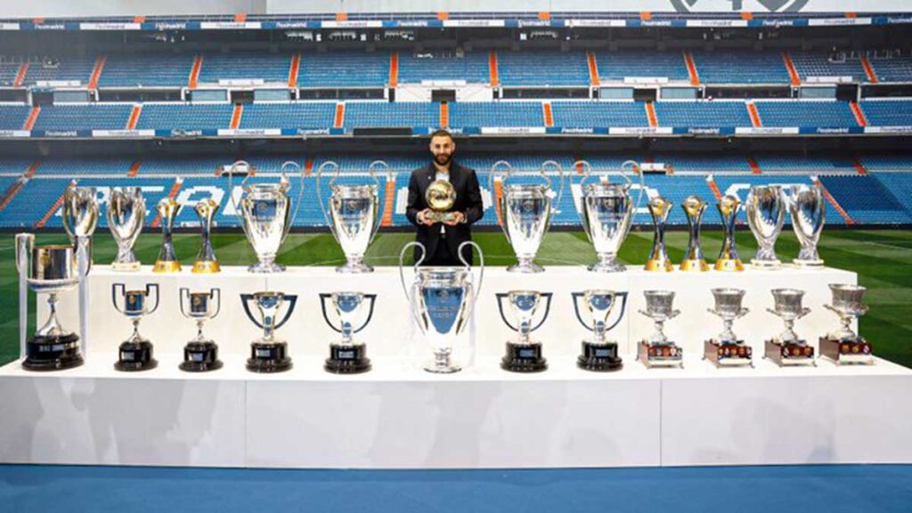 Karim Benzema en el homenaje y despedida del Real Madrid. @realmadrid