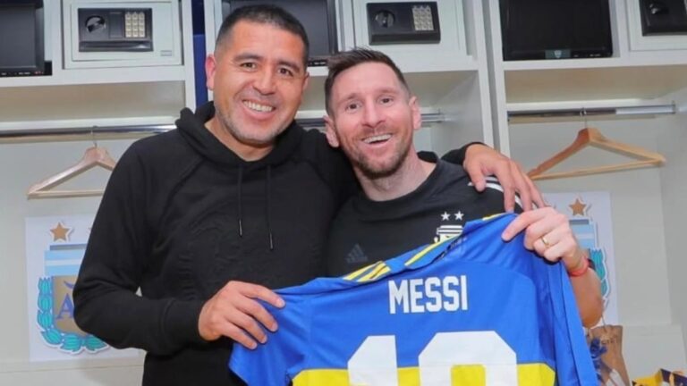 Messi, el invitado de lujo a la despedida de Riquelme en La Bombonera