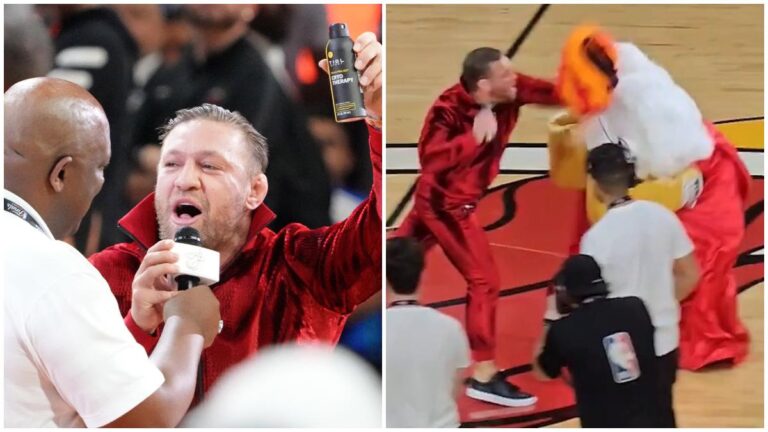 Conor McGregor revela lo sucedido con Burnie, la mascota del Miami Heat