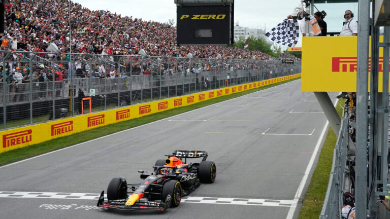 Max Verstappen se exhibe en el Gran Premio de Canadá