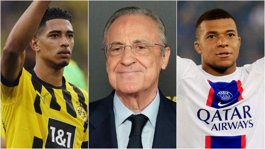 Florentino Pérez le dio la bienvenida a Jude Bellingham con... ¿un mensaje para Kylian Mbappé?