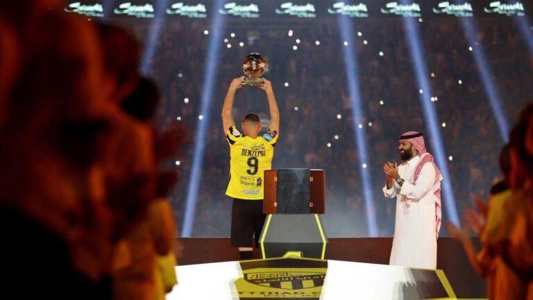 Benzema y una gigantesca presentación en Arabia Saudita