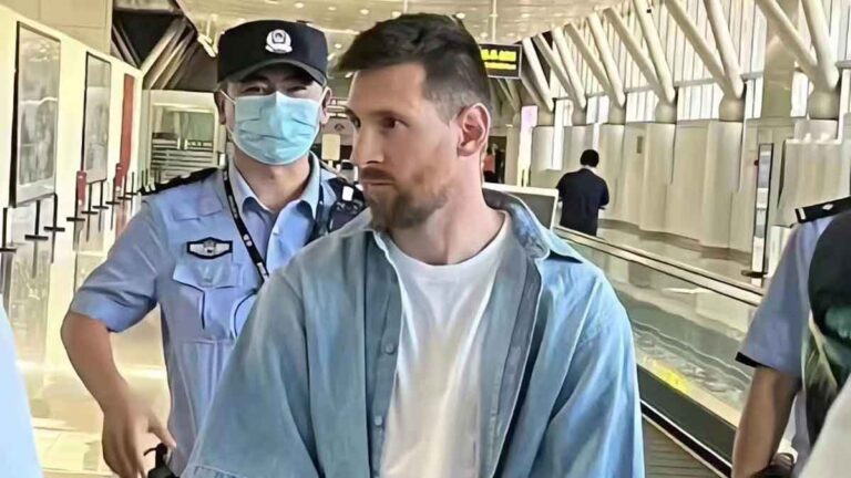 Messi, detenido por migración en China por no contar con la visa