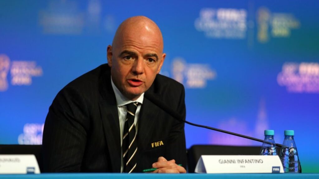 Gianni Infantino, en una conferencia de prensa. - @fifaworldcup_es.