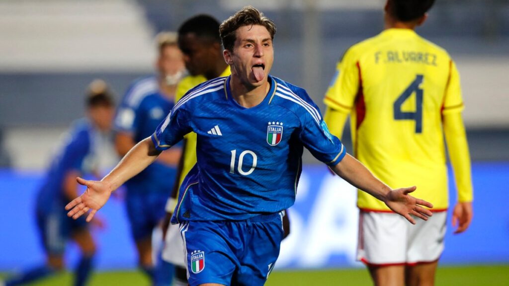 Baldazi celebra el segundo gol de Italia | REUTERS