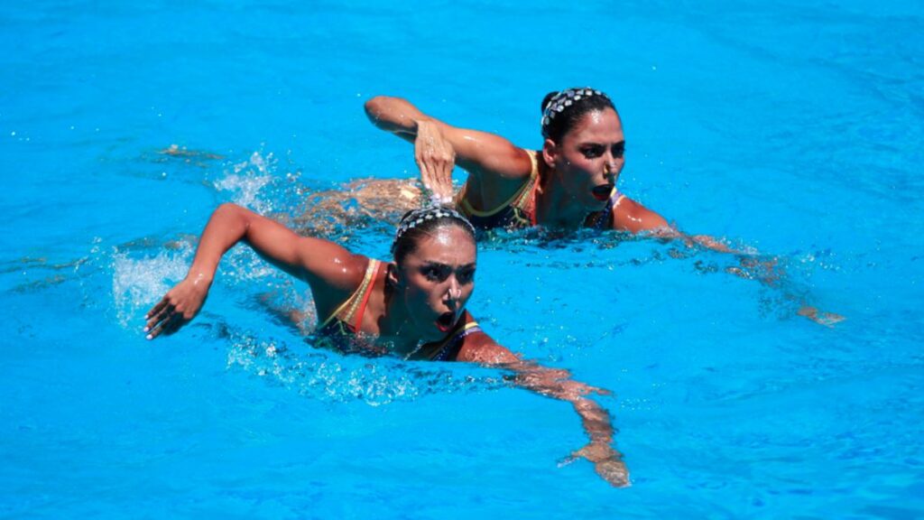 La pareja mexicana de Nuria Diosdado y Joana Jiménez obtuvieron un oro más en dueto libre.