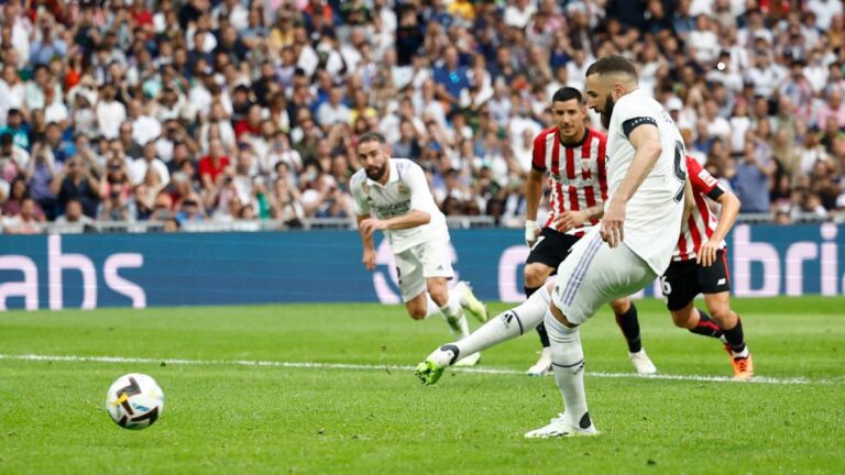 Karim Benzema se despide del Real Madrid con el gol del empate ante el Athletic de Bilbao