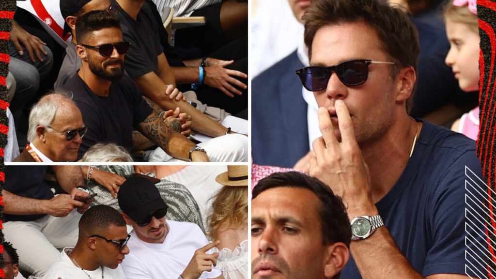 Brady, Mbappé y más estrellas, se dieron cita en la final de Roland Garros. Reuters